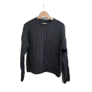 Ladies Lucky Brand Mixed Cable Crew Pullover Sweater (S)